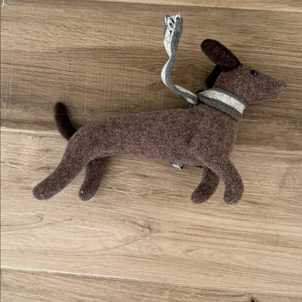 Northlight 7.75 inch dog doxie dachshund dog with scarf holiday decor